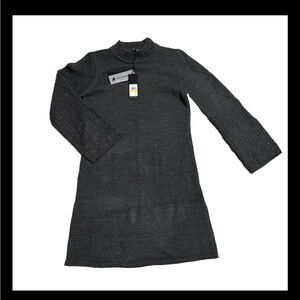 Karl Lagerfeld Paris grey dress . Size M pearl neck